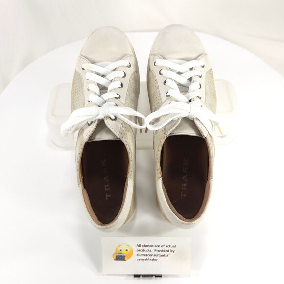 H.S. Trask Casual Lace Up Walking Sneaker Shoe Womens Size 6.5 1828 White - Picture 6 of 9